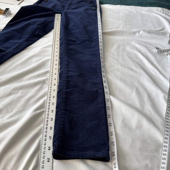 LOFT Women's Velvet Mariner Skinny‎ Pants Deep Space Blue Size 25 Stretch Ankle - Picture 12 of 13